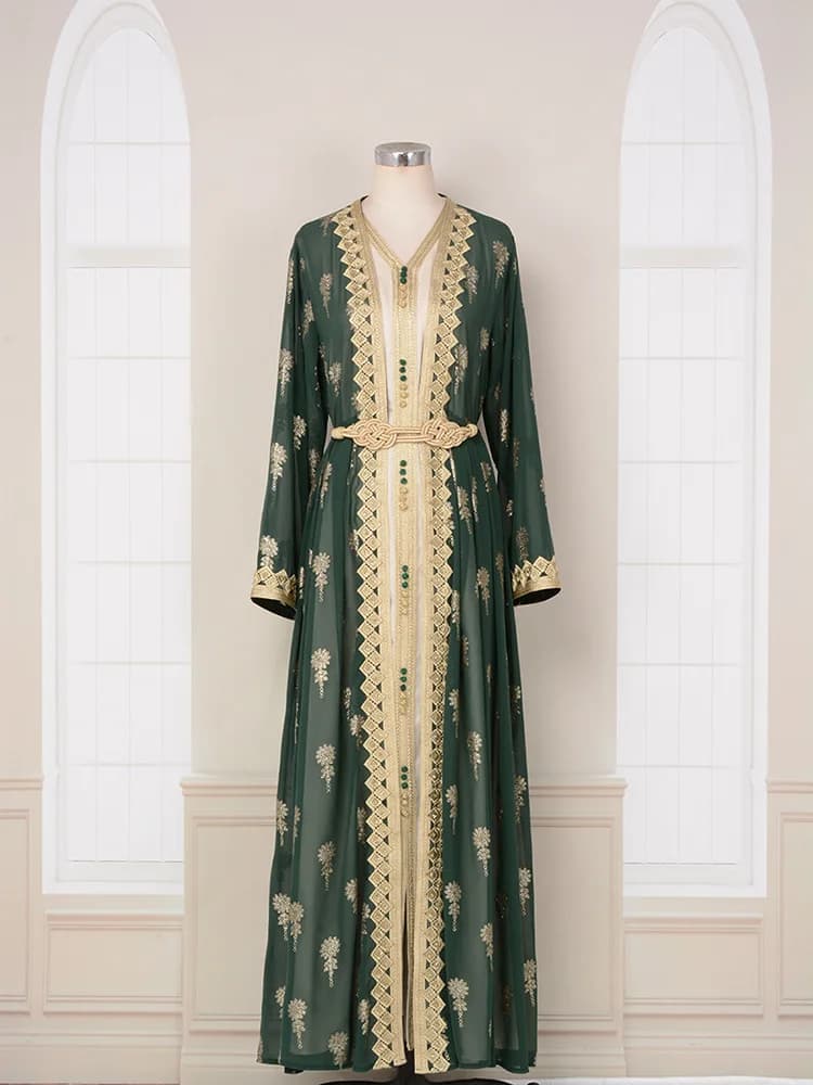 Caftan traditionnel algérien Takchita pour femmes, caftan turc, soirée, dubaï, robe arabe marocaine,