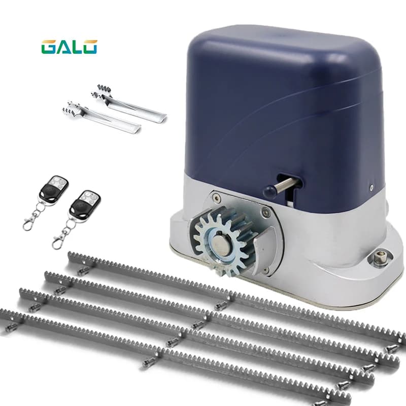 Moteur de porte coulissante avec supports en acier de 4m/6m, ouvre-porte automatique en option pour 