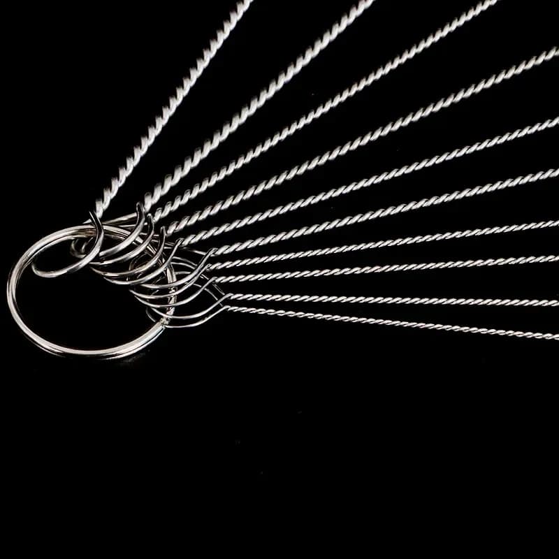Ensemble de 10 brosses à cheveux souples en acier inoxydable, Tube à essai, brosse à biberon multifo