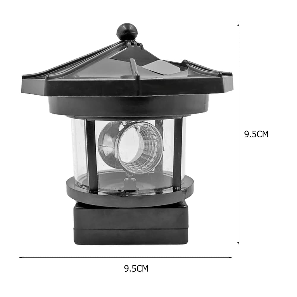 Phare forme solaire lumière LED jardin clôture cour extérieure parure capteur intelligent balise lam