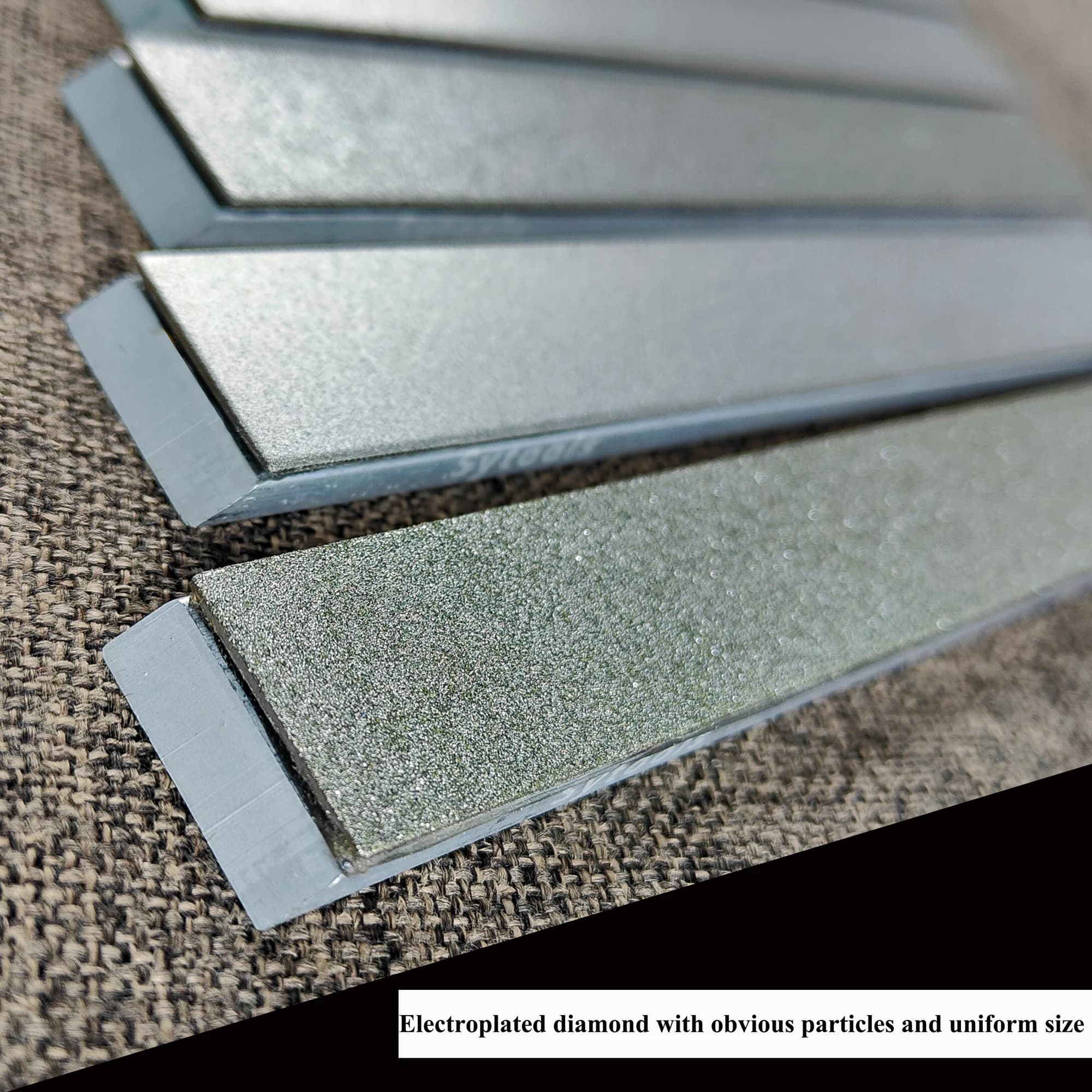SYTOOLS – jeu de pierres à aiguiser en diamant vierge en alliage d'aluminium, pour affûteur de coute