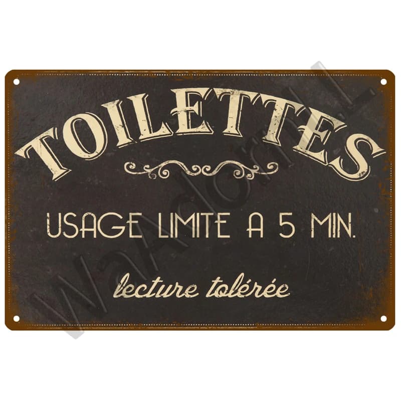 Panneau métallique Vintage, décor amusant pour la maison, toilettes, toilettes, toilettes, Art mural