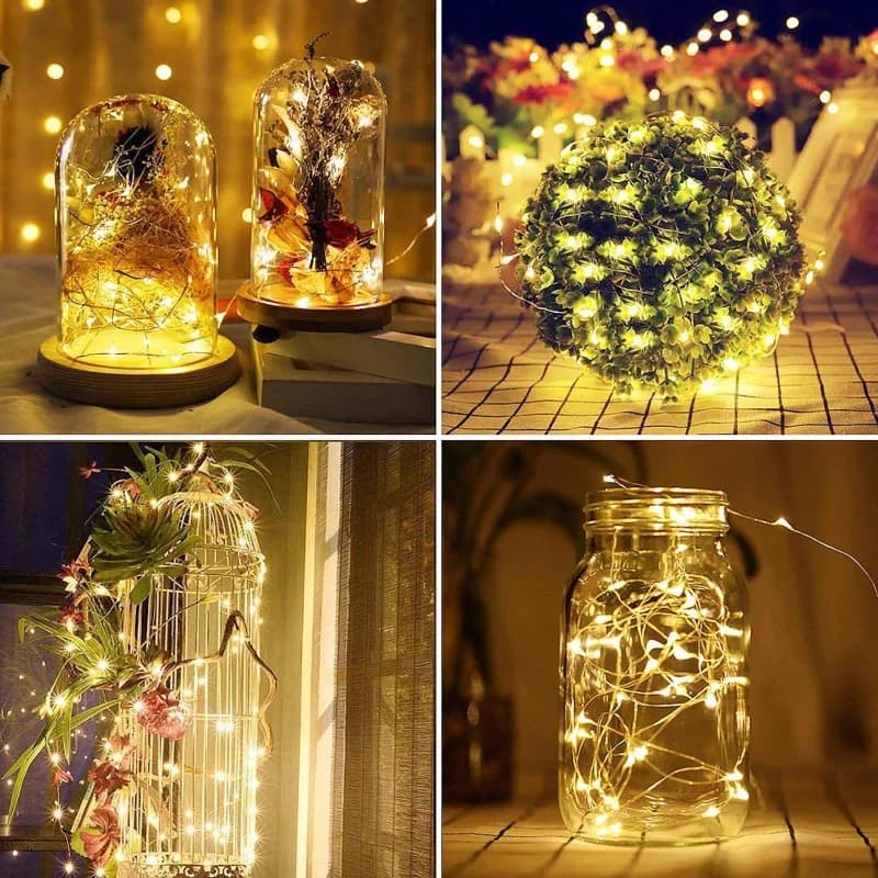 42M400Leds lumière LED solaire extérieur feston lampe jardin solaire fée chaîne lumineuse étanche no