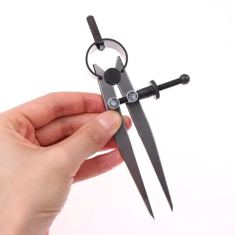 Boussole réglable, jauge de marquage artisanal en cuir, diviseur d'aile et jauge de marquage rotativ