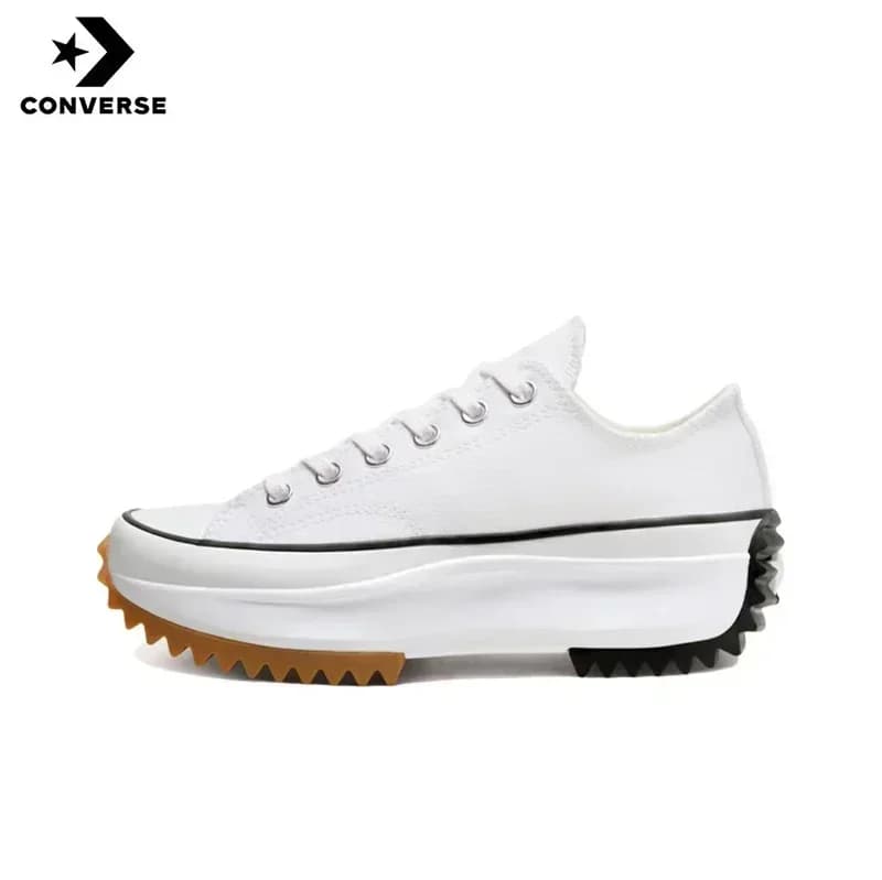 2025 Converse Run Star blanc noir gomme 168817C Absorption des chocs résistant à l'usure haut semell