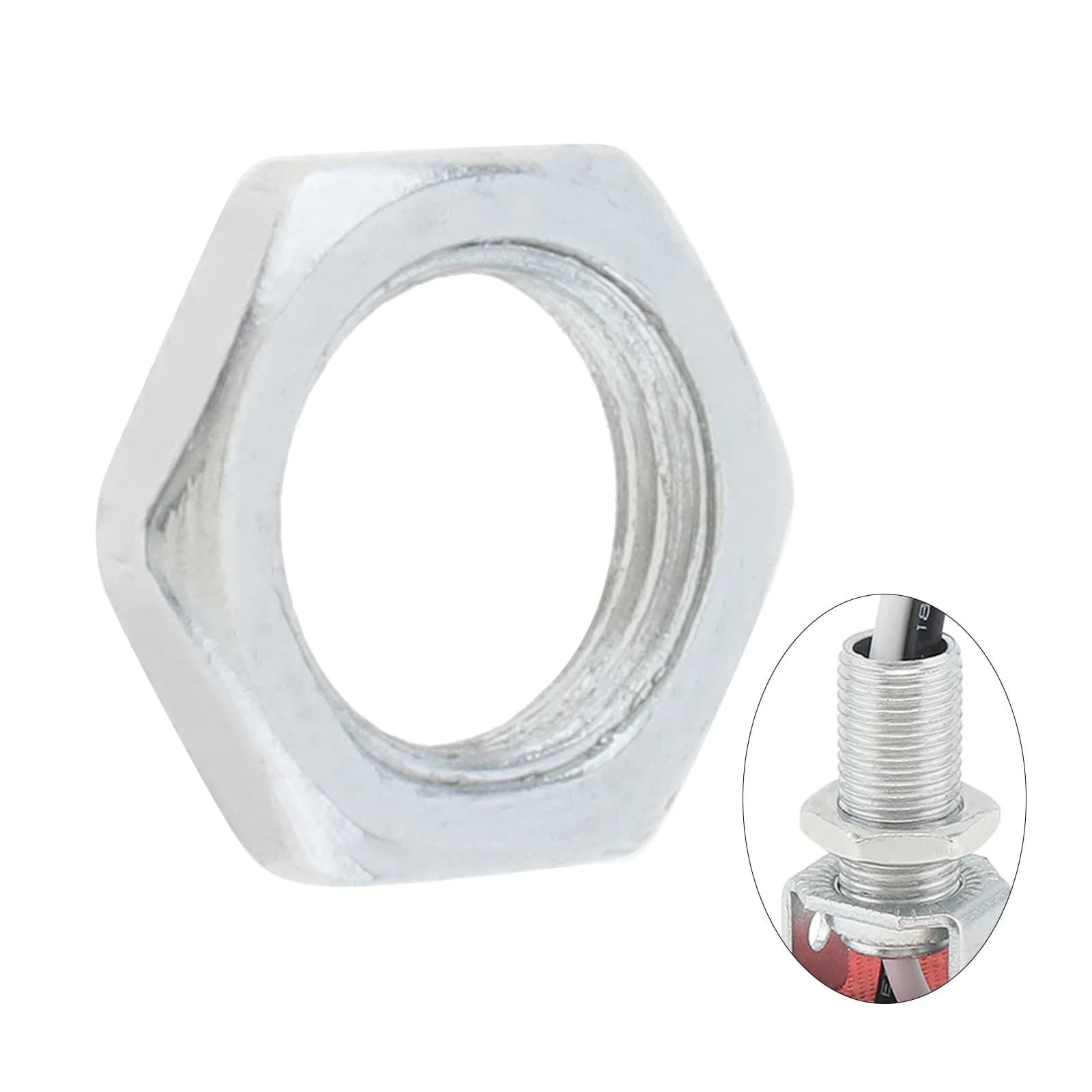M10 x 1.0 filetage fin luminaire écrou hexagonal pour luminaire filetage fin plat écrou hexagonal fi