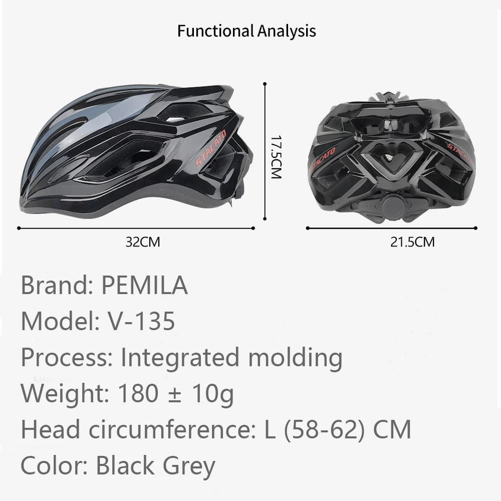 PEMILA-Casque de vélo ultraléger pour hommes et femmes, casquette de sécurité, équipement de vélo de