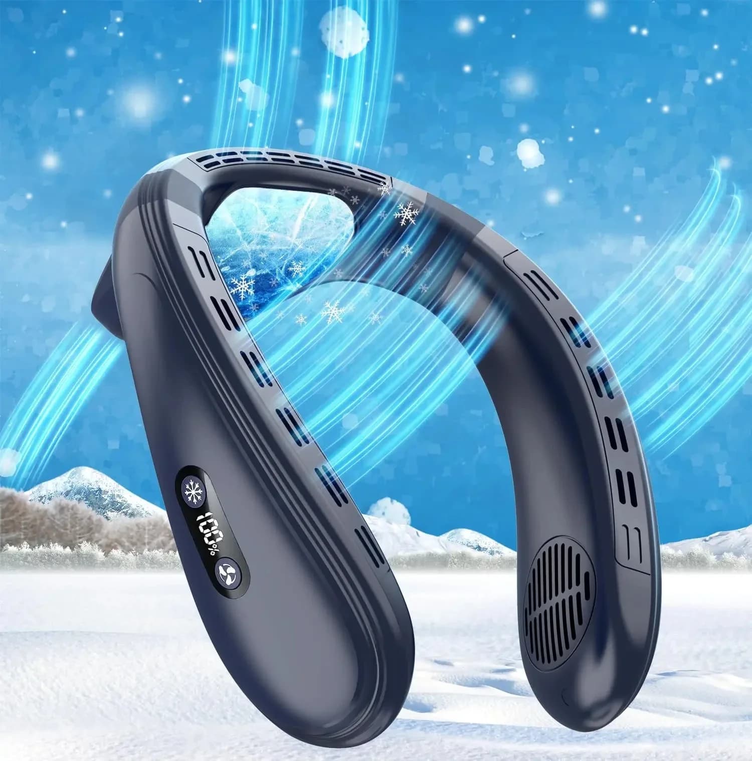 Nouveau climatiseur de cou Portable ventilateur de cou Rechargeable semi-conducteur refroidissement 