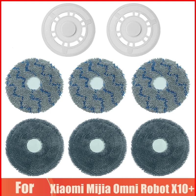 Accessoires pour aspirateur Robot Xiaomi Mijia Omni X10 +, pièces de chiffons lavables en tissu, tam