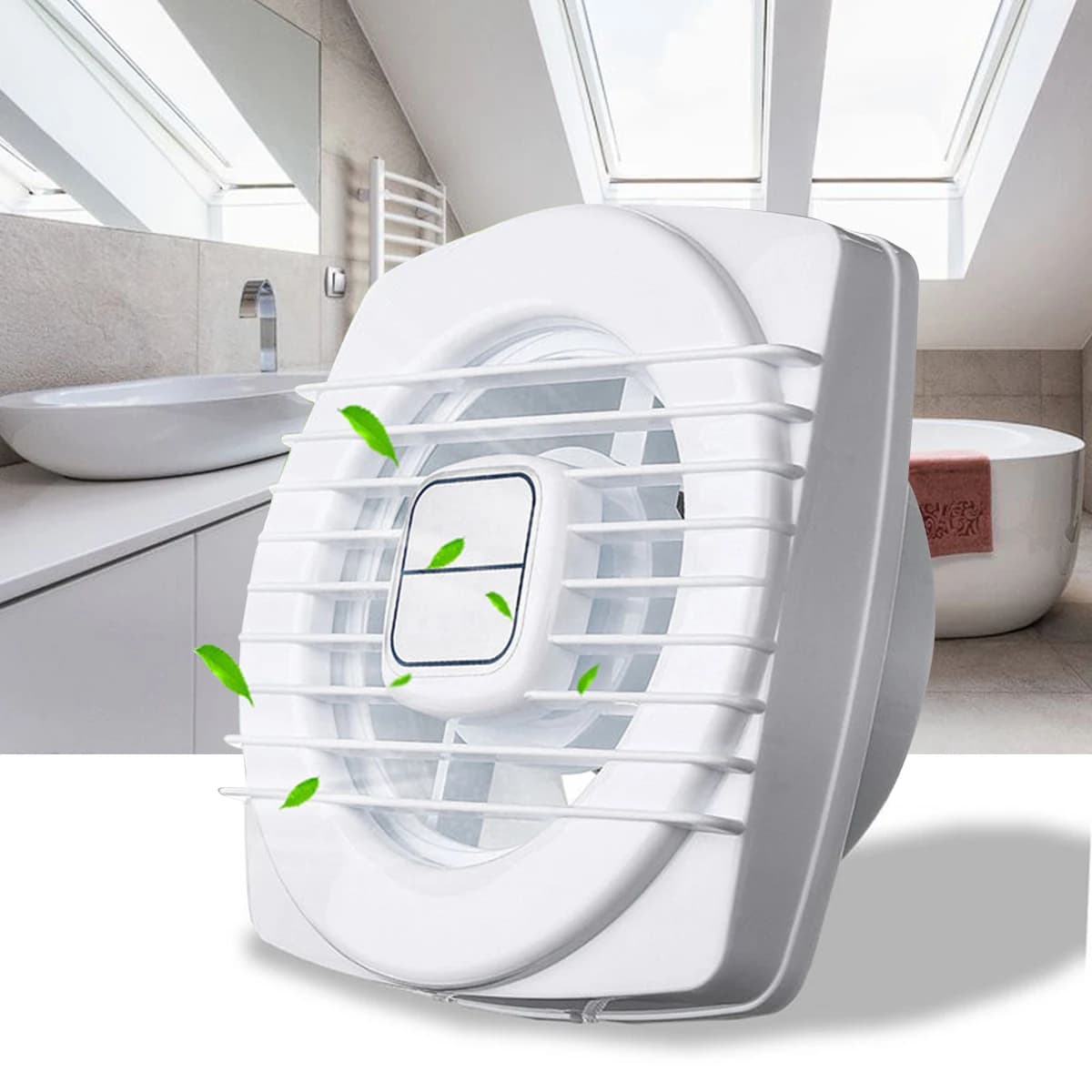 220V 4/6/7 pouces 110/150/180mm silencieux ventilation forte ventilateur d'extraction pour fenêtre m