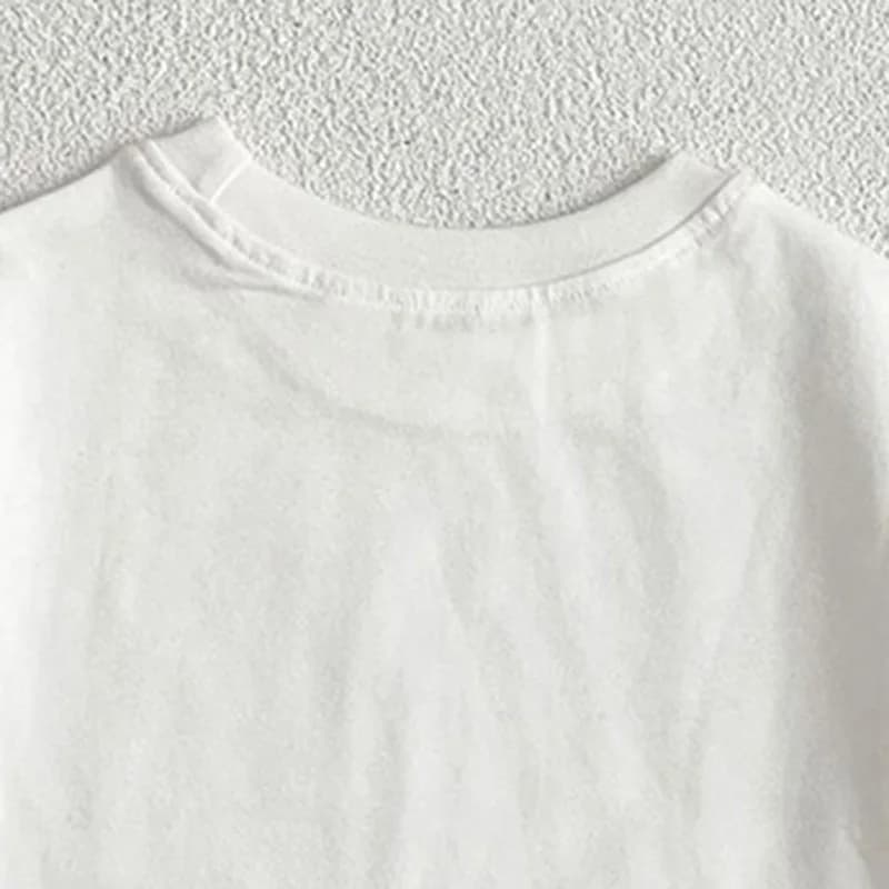 Été bébé garçons filles T-shirt enfant en bas âge dessus de couleur unie vêtements Style coréen infa