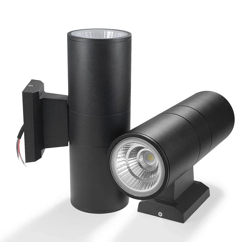 Applique murale d'extérieur étanche IP65, 18W 12W 6W, 65mm 90mm, éclairage vers le haut et vers le b