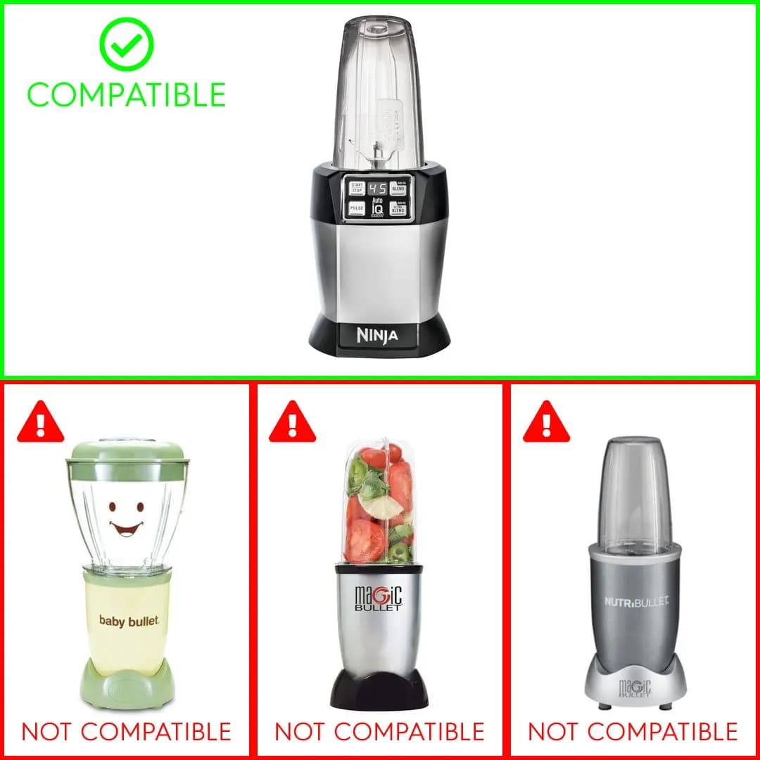 Paquet de 2 pièces de rechange de tasse de 12 Oz compatibles avec les mélangeurs Nutri Ninja Auto-IQ