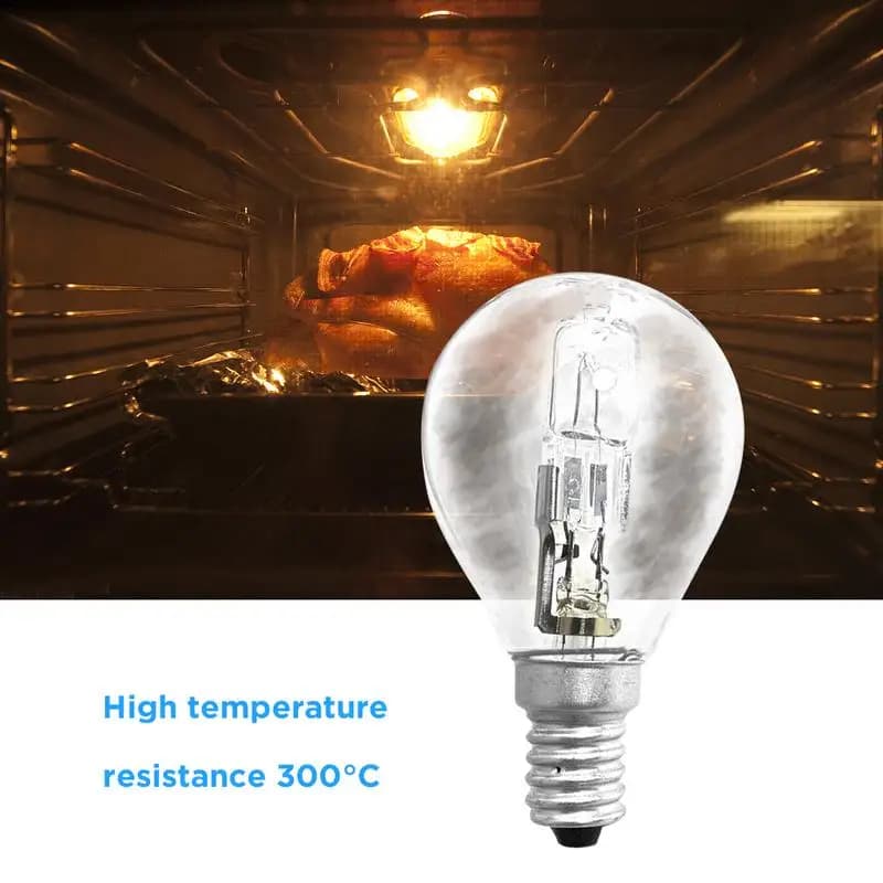 Ampoule halogène P45 42W E14 220V, résistante aux hautes températures, lumière de four à 300 degrés,