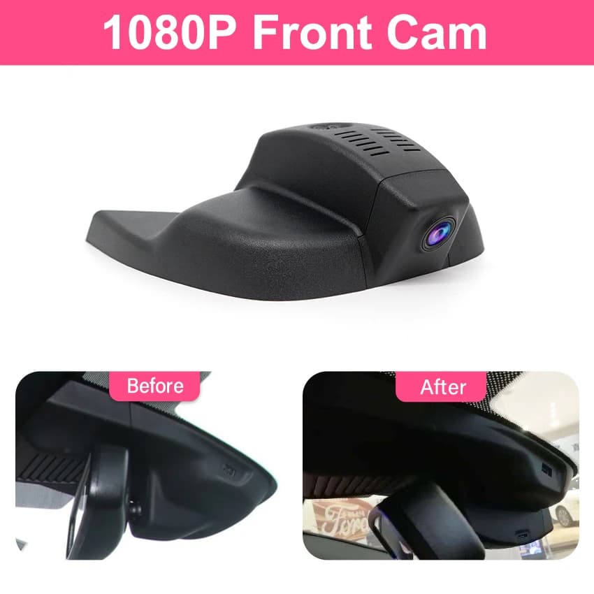 Nouvelle caméra embarquée Full HD Wifi cachée pour Ford Focus, caméra de recul, enregistreur vidéo p