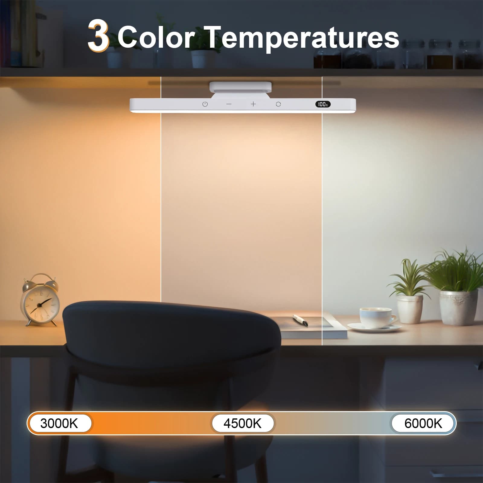 WILLED – lumières de miroir à intensité variable, 5W, 3 couleurs, lumière de maquillage réglable ave
