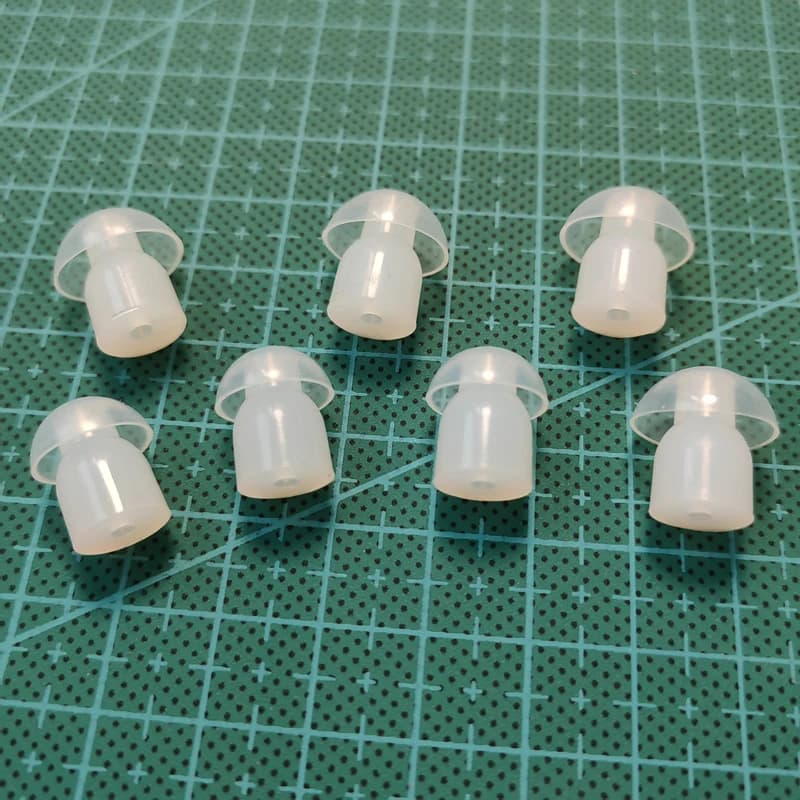 Oreillettes intra-auriculaires en silicone, lot de 1000 pièces, casque d'écoute radio, prix de gros