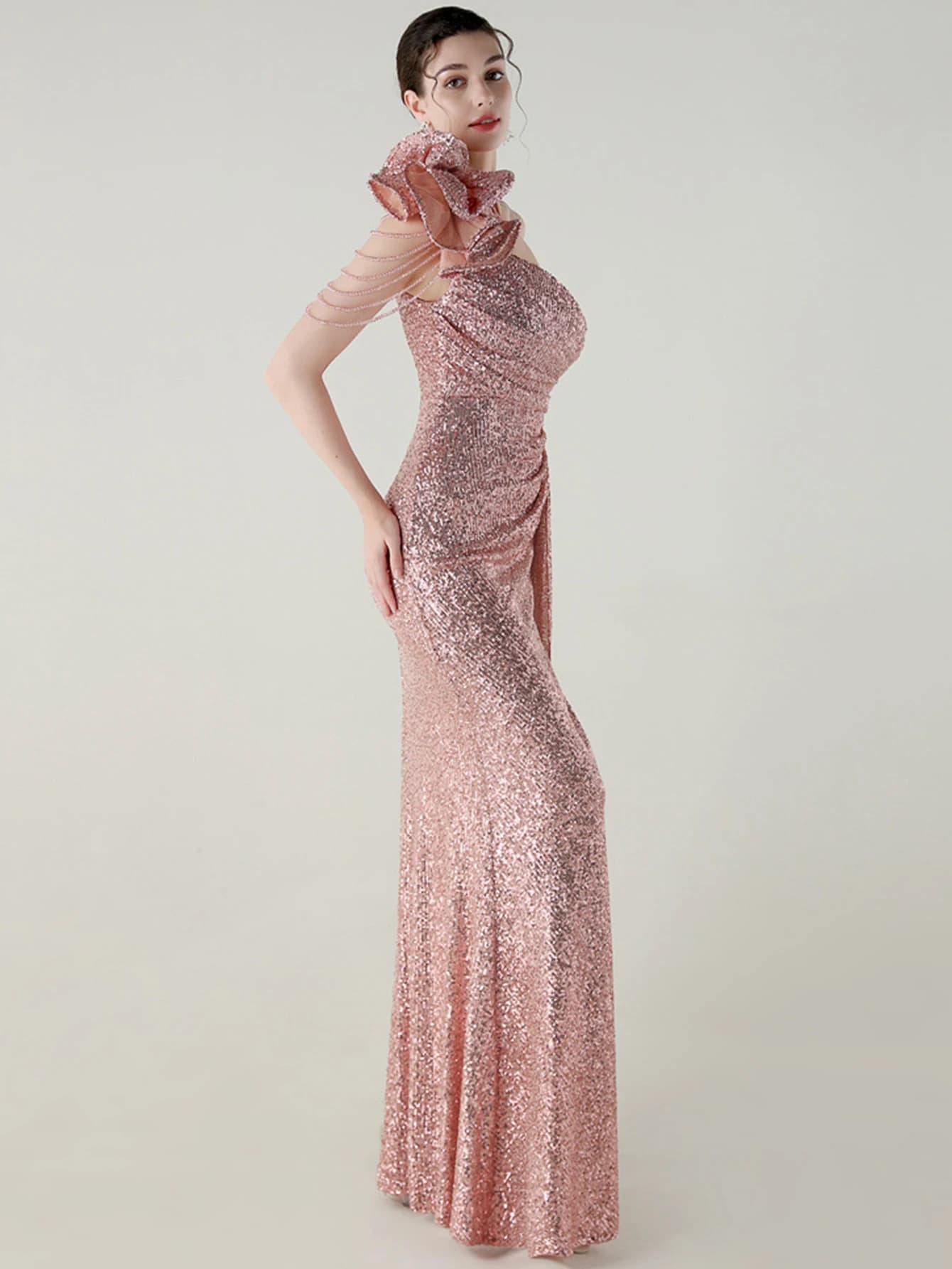 Sexy dos nu blanc sequin robe d'été femmes élégantes robes longues de fête pour femme de luxe annive