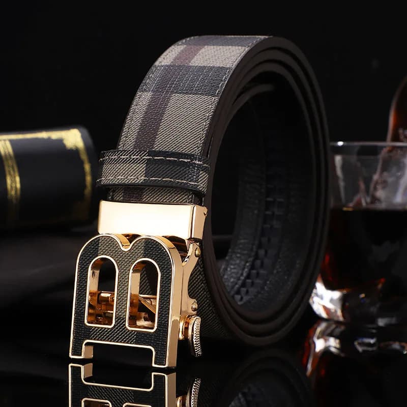 2025 nouveaux hommes d'affaires ceinture mâle en cuir véritable ceinture sangle célèbre marque de lu