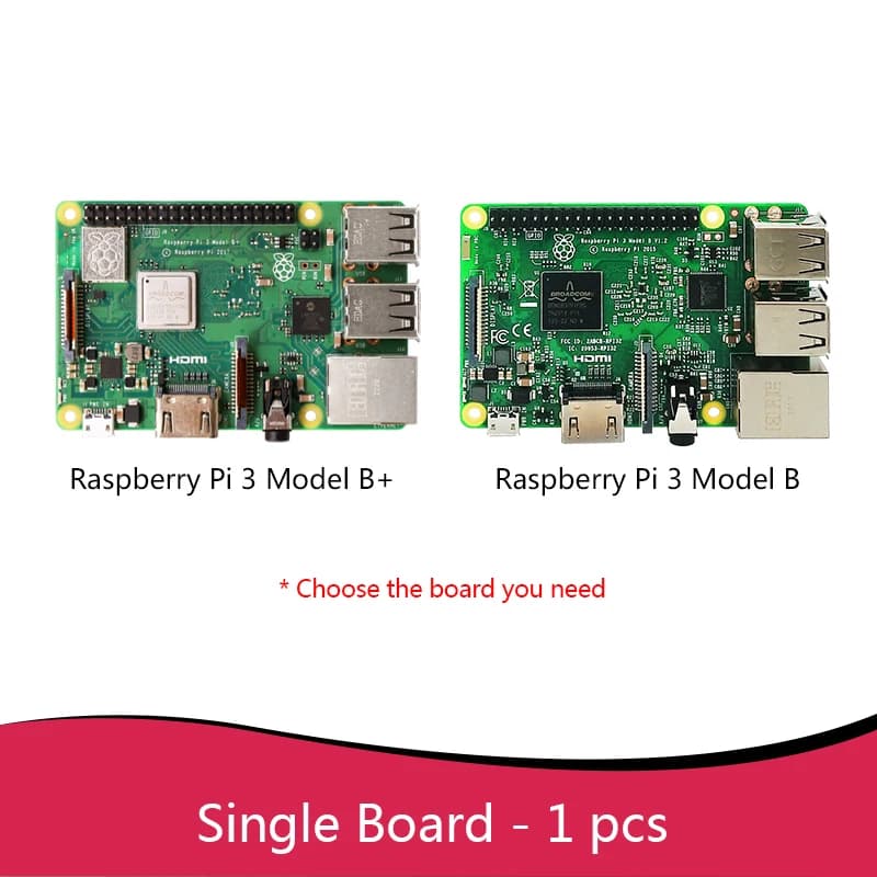 Raspberry Pi 3 modèle B + Raspberry Pi Raspberry Pi3 B Plus Pi 3B d'origine avec WiFi et BT et prise