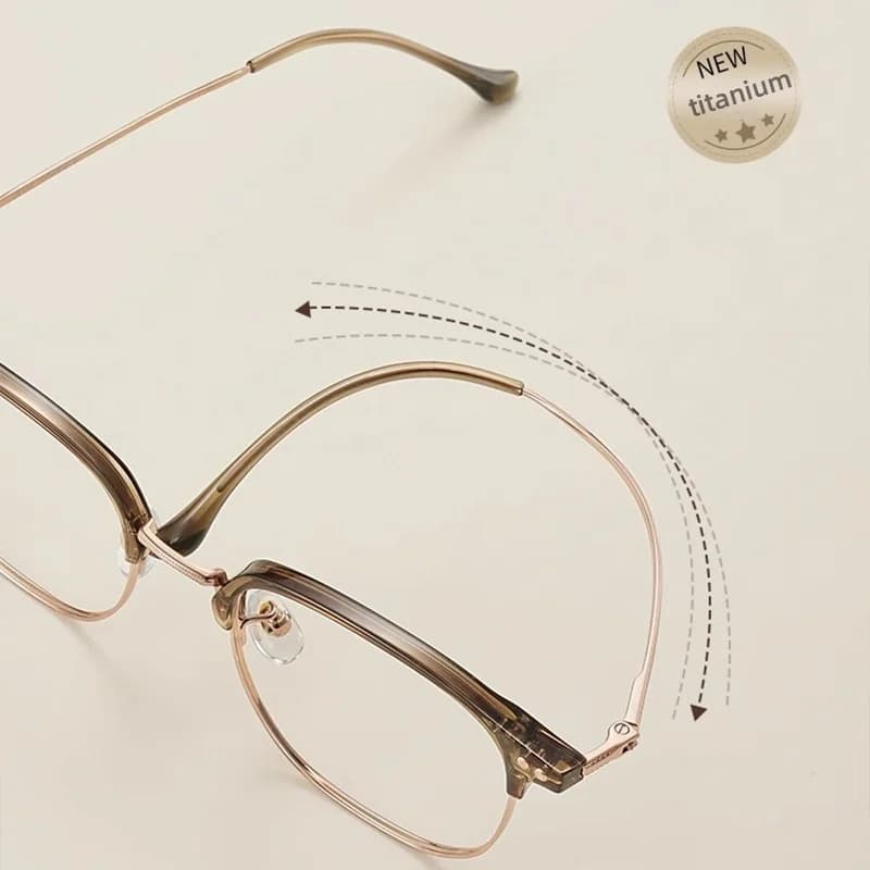 DIEDIESEE monture en titane Ultra légère et à la mode monture de lunettes anti lumière bleue tempéra