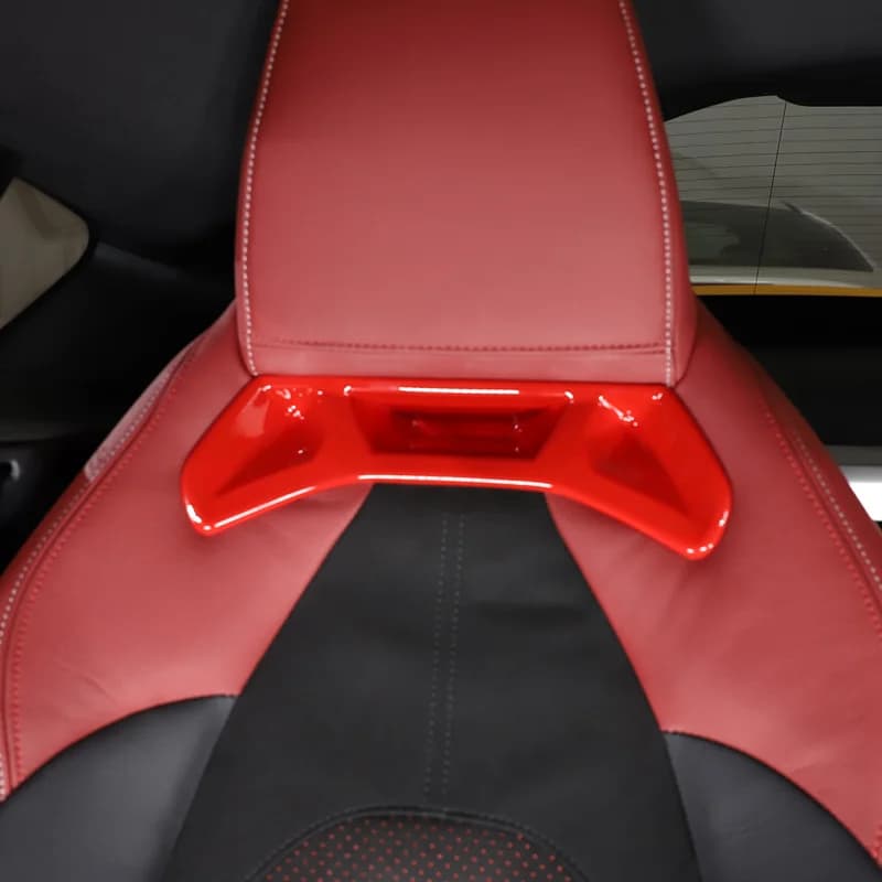 Couverture de revêtement d'habillage arrière de siège avant de voiture, 2 pièces, style de voiture p