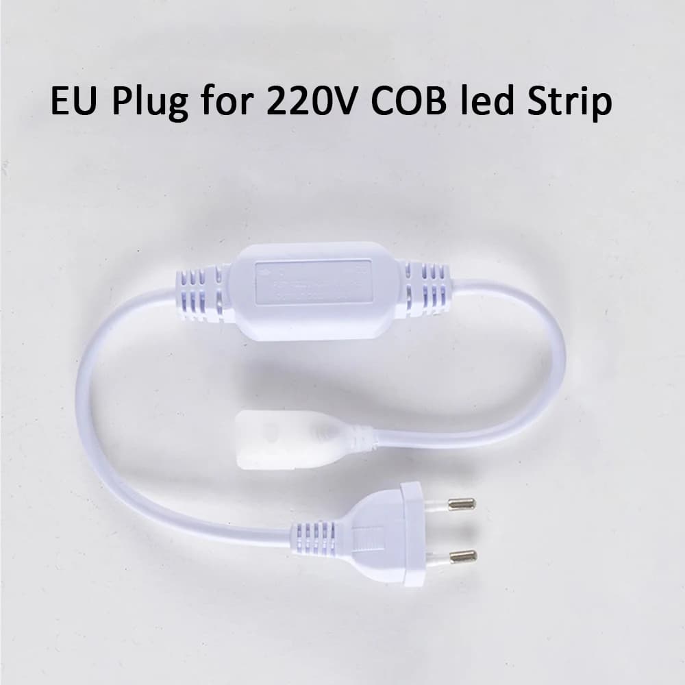 Prise UE pour bande LED COB 220 V