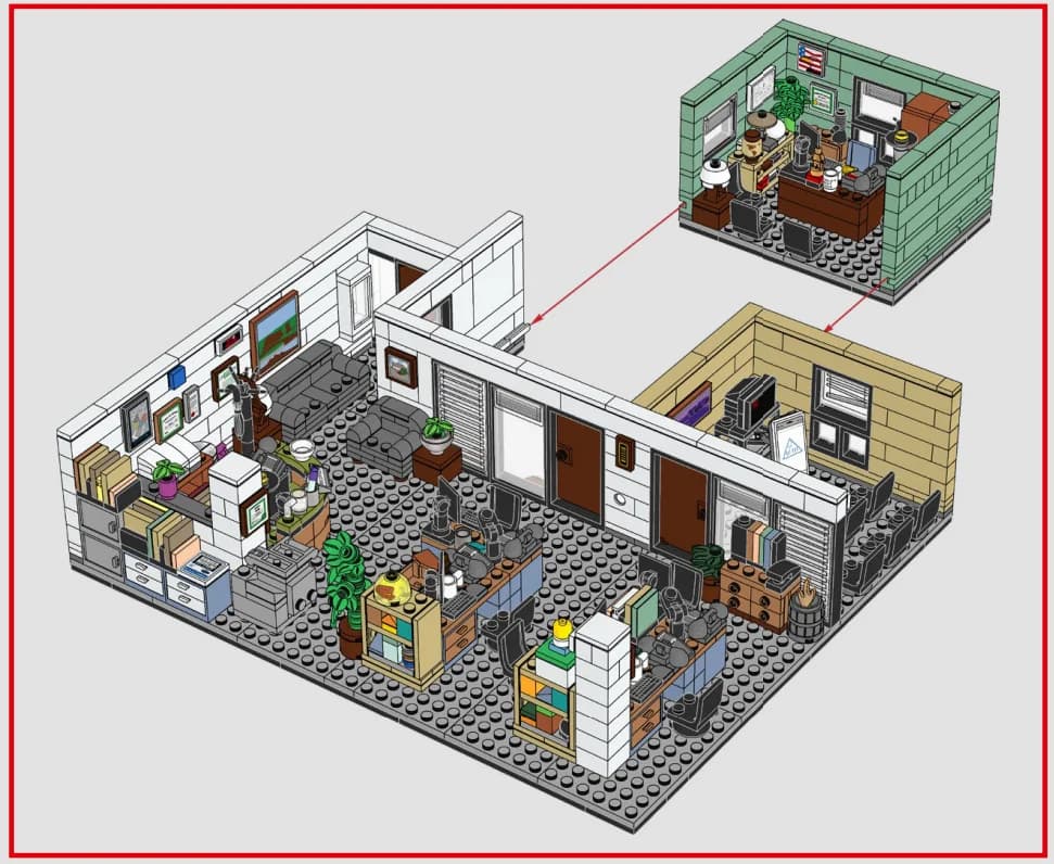 MOC City Office Lounge Model importer, Night Assembly importer, Street View Collection Series, Toy G