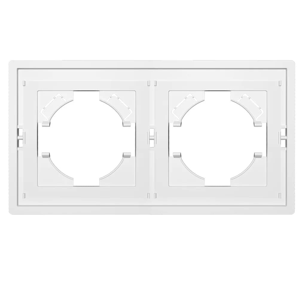 Base ronde standard européenne 80x80mm, panneau plat PC blanc mat de haute qualité, série de prises 
