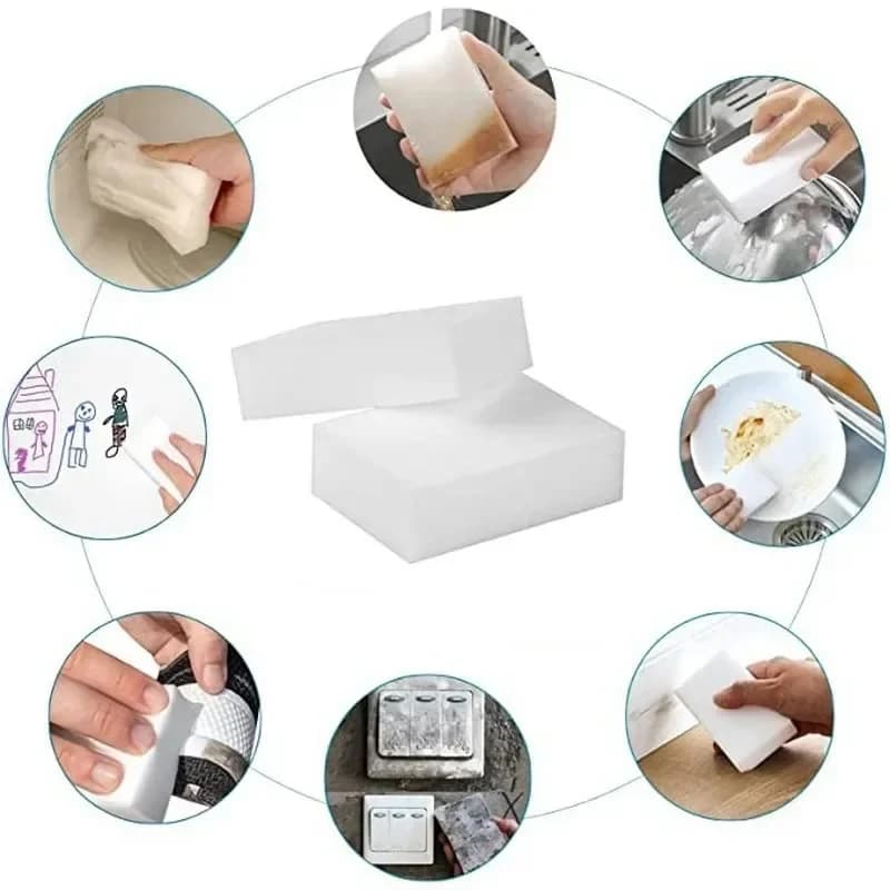 Éponge magique en mélamine pour la cuisine, nettoyeur de livres, outils HOBooks, gomme, 5 pièces, 10