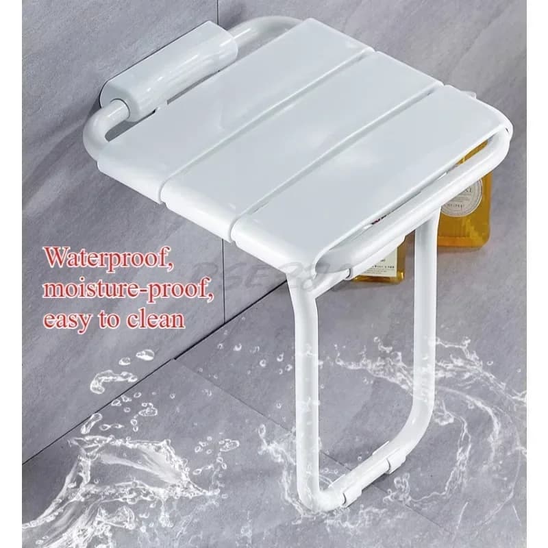 Siège de sécurité pliant avec pieds pour toilettes, chaise de douche, tabouret mural de douche, tabo