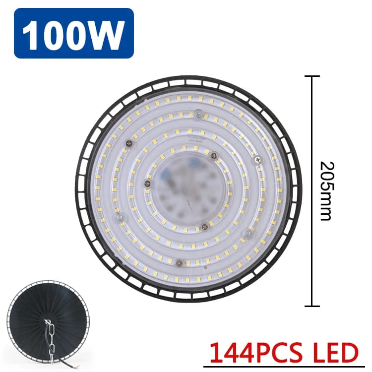 Éclairage industriel LED super lumineux, lampes de garage 100W 150W 200W, projecteur haute puissance