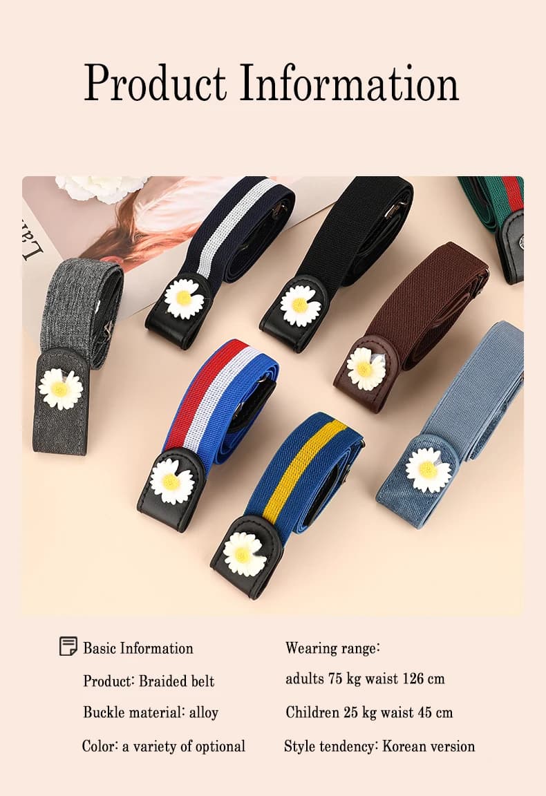 Ceintures pour femmes sans boucle taille jean pantalon sans boucle extensible taille élastique femme