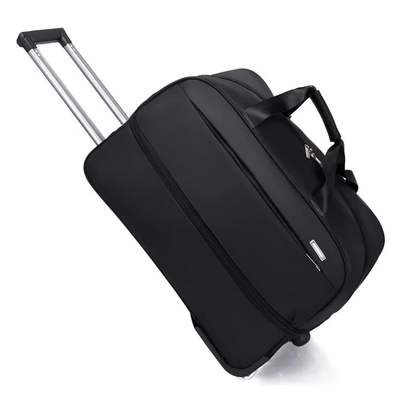 Valise de Voyage à Roulettes de Grande Capacité, Bagage à Roulettes Imperméable en Tissu Oxford, à D