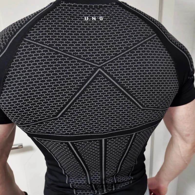 Nouveau T-shirt de compression à manches courtes pour homme, séchage rapide, pour fitness, gym, spor