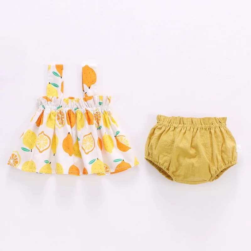 Lawadka été mince nouveau-né bébé vêtements pour filles ensemble imprimer Mini robe et PP Shorts 2 p