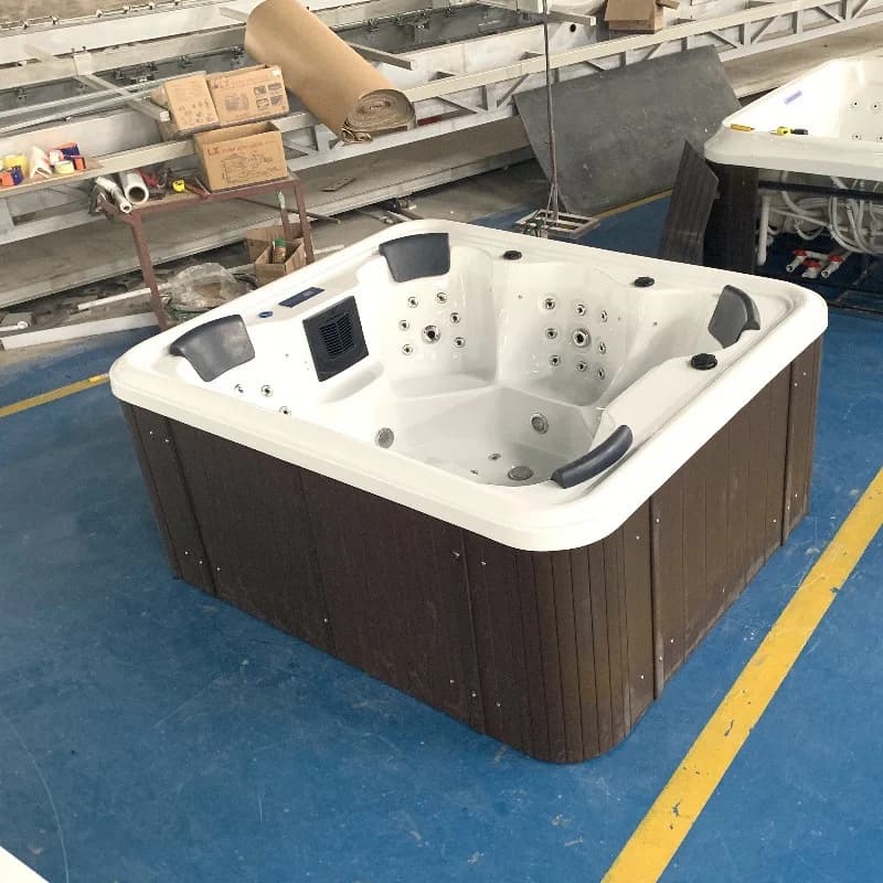 Villa de bain spa en acrylique, jardin de natation, grande piscine