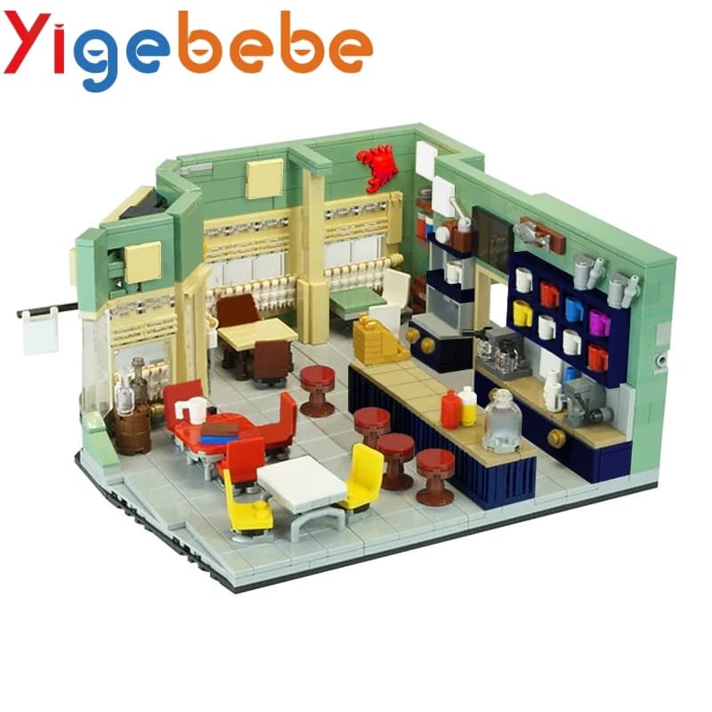 Yigebebe Friends importer décennie ks for Girls, Luke's Diner, Friends for Girl Rods, Restaurant MOC
