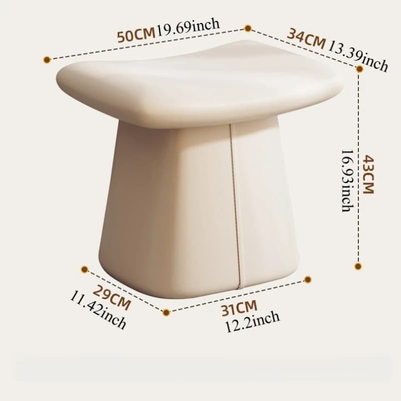 Tabouret de maquillage design, chaise de chambre à coucher, Nail Art, siège souple, sièges en cuir, 