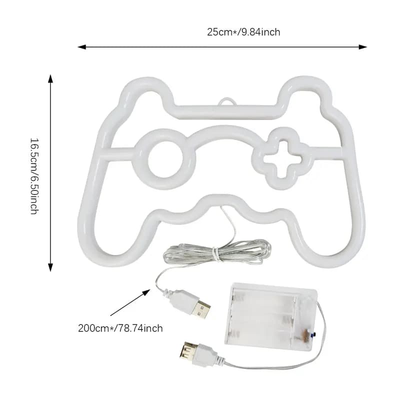 Jeu Pad enseignes au néon LED veilleuse, USB/alimenté par batterie éclairage d'ambiance, pour cadeau