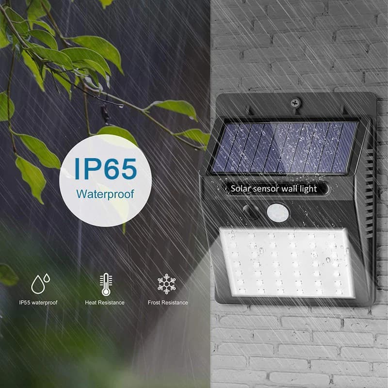 6/30 LED lumière solaire PIR capteur de mouvement applique murale lampe solaire extérieure étanche s