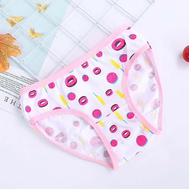 1/3/6/12 pièces 100% coton culottes ensembles filles enfants slips courts sous-vêtements pour enfant