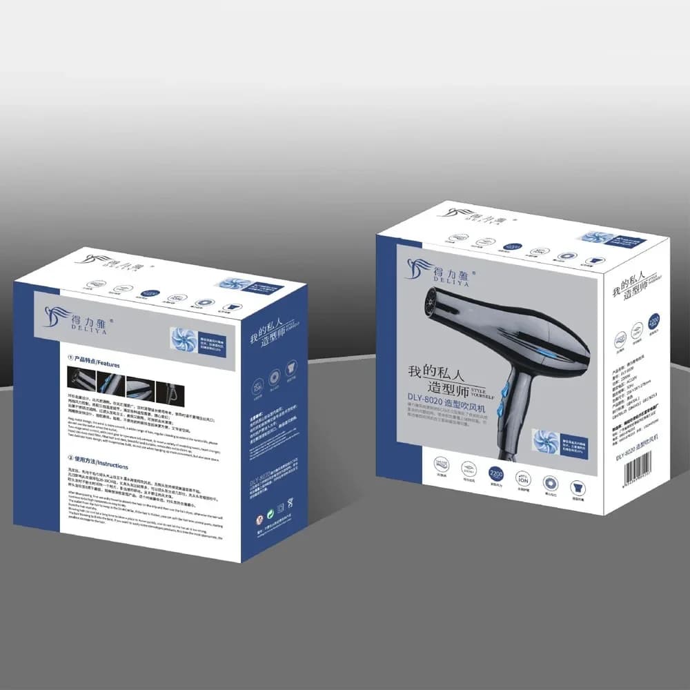 Sèche-cheveux 2200W professionnel puissant sèche-cheveux chauffage rapide réglage chaud et froid sèc