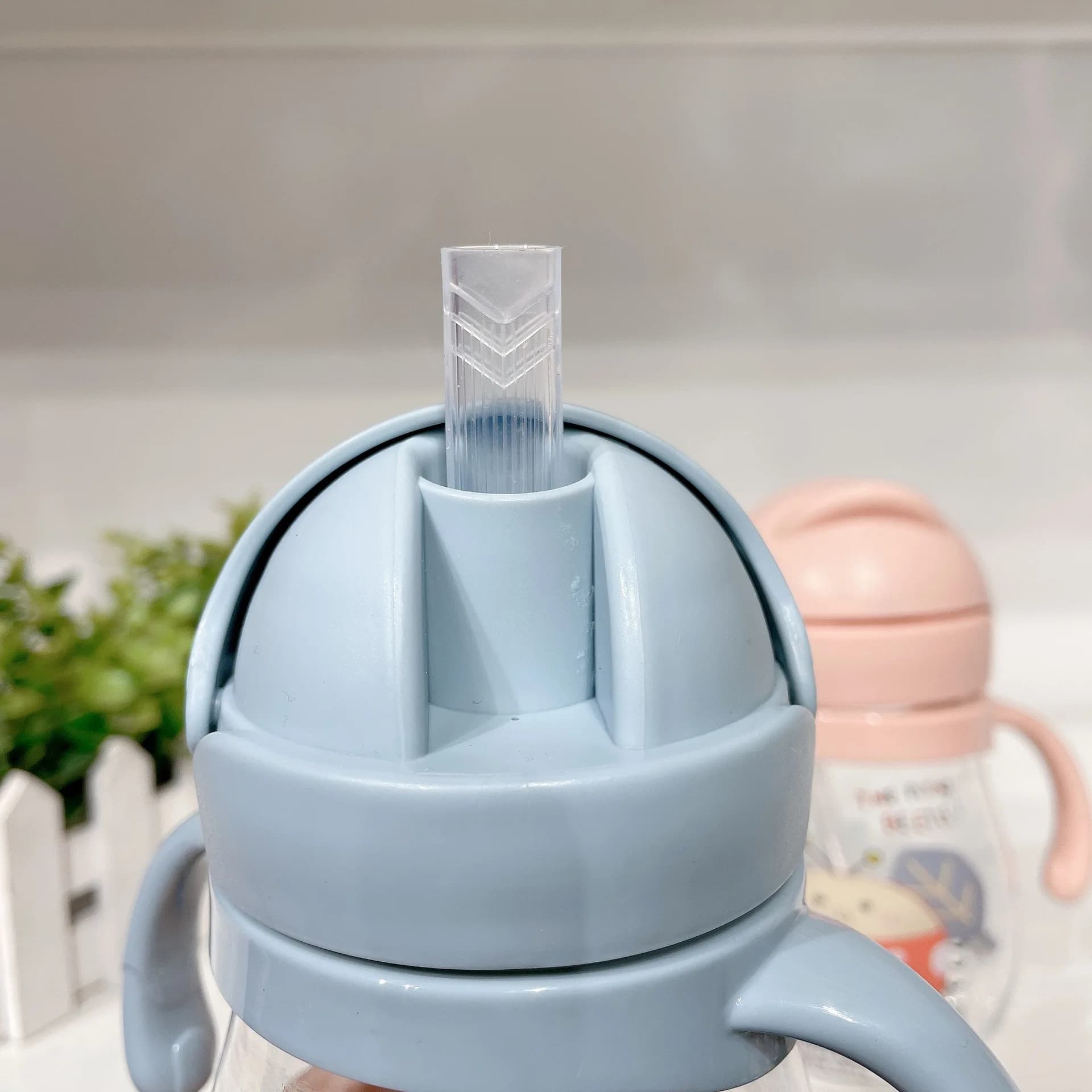 Tasse d'eau en paille pour bébé, mignonne, Anti-étouffement, pour enfants de la maternelle, avec bou