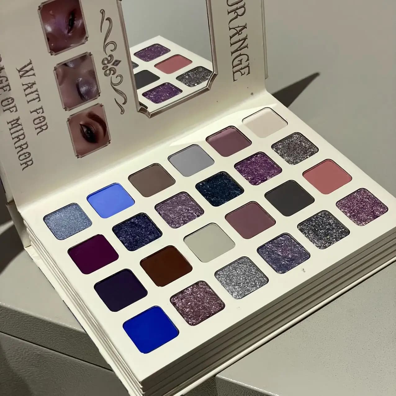 Palette de maquillage tout-en-un Herorange 78 couleurs, style livre, fards à paupières mats, scintil
