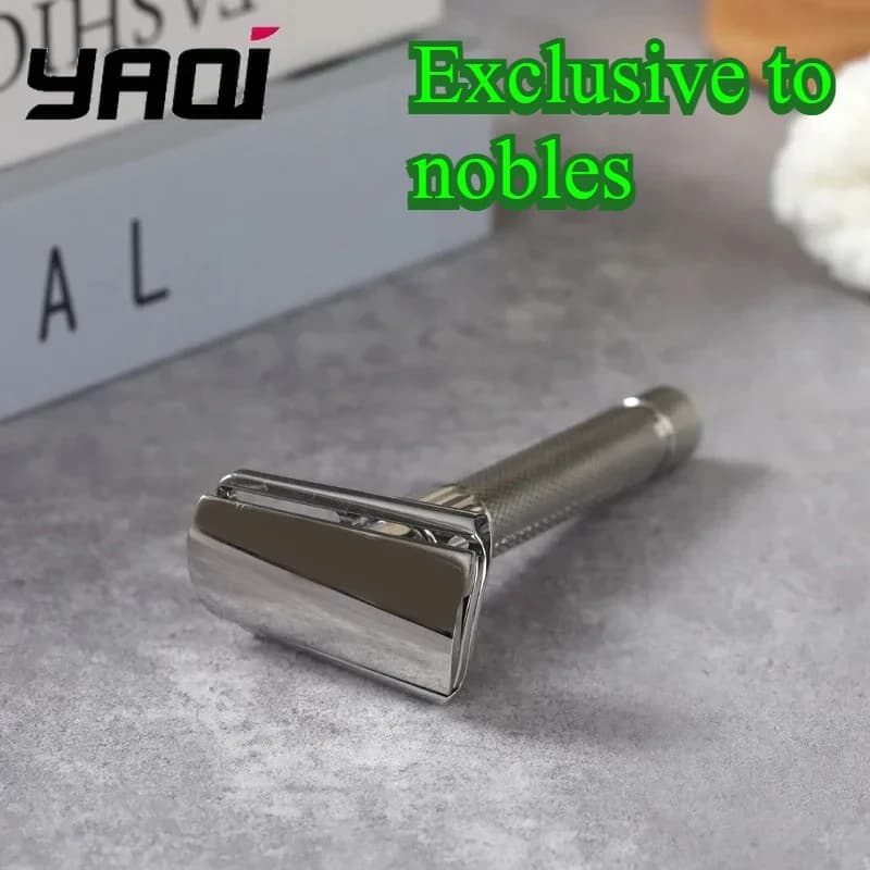 Yaqi – rasoir à barbe Yaqi Torqx, rasoir de sécurité incliné réglable en acier inoxydable, objets de