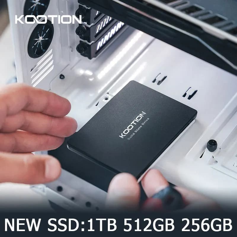 KOOTION Sata SSD 2 to 1 to 512GB 256GB 128GB SATA3 disque SSD interne 2.5 pouces disque dur HDD pour