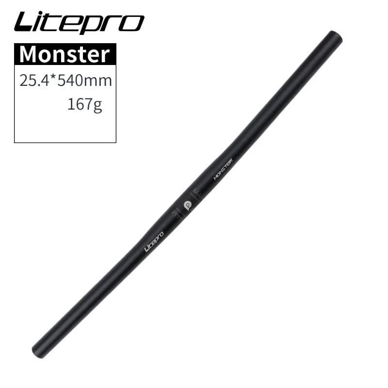 Litepro Monster vélo pliant horizontal 25.4*540/580mm guidon Ultra léger en alliage d'aluminium pièc