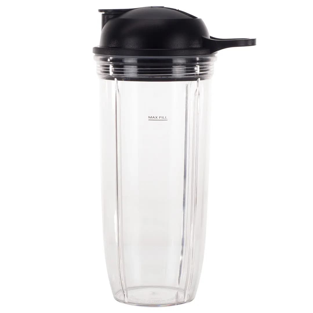 Pièces de rechange pour tasse et couvercle à emporter de 32 oz compatibles avec les mélangeurs Nutri