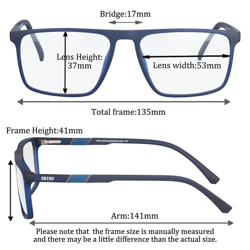 SHINU hommes lunettes de lecture lunettes de lecture progressives multifocales presbytes lunettes mu